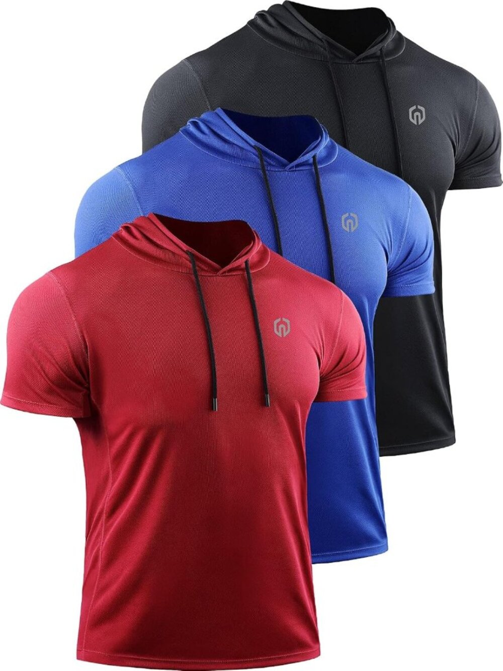 Men's Dry Fit Athletic Muscle Tank Top with Hood for Running & Workout